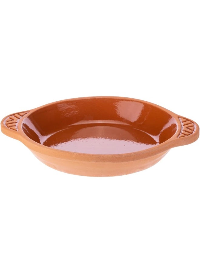AKDC Round Flat 21Cm X 25Cm X 4Cm Clay Colour - Image 1