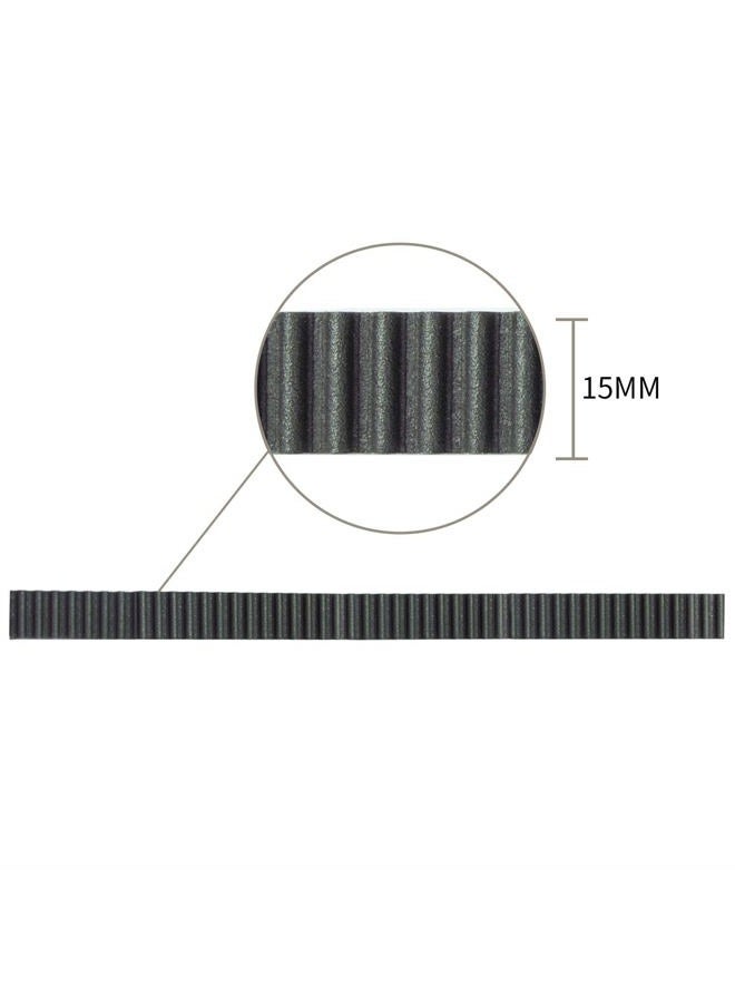 Zeelo 3D Printer Timing Belt, 2GT 15mm Width, 3M/5M/ 10M Toothed Belt GT2 3D Printer Timing Belt Pulley, 15mm Width 2GT Rubber Synchronous Timing Belt for 3D Printer (10m) - Image 2
