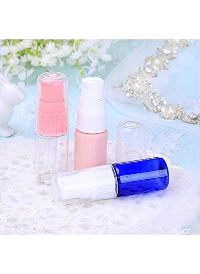 ericotry 6 Pack Empty 10Ml Plastic Pump Bottles Cream Shampoo Lotion Pump Bottle Refillable Sample Travel Bottles Toiletries Liquid Container Jar Pot Vial For Cosmetic Make-Up (Transparent)  - Image 4