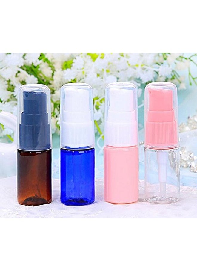 ericotry 6 Pack Empty 10Ml Plastic Pump Bottles Cream Shampoo Lotion Pump Bottle Refillable Sample Travel Bottles Toiletries Liquid Container Jar Pot Vial For Cosmetic Make-Up (Transparent)  - Image 5
