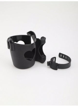 حامل أكواب لعربة الأطفال، حامل أكواب وحامل هاتف، حامل مشروبات محمول، حامل لعربات الأطفال والدراجات (أسود) - view 3