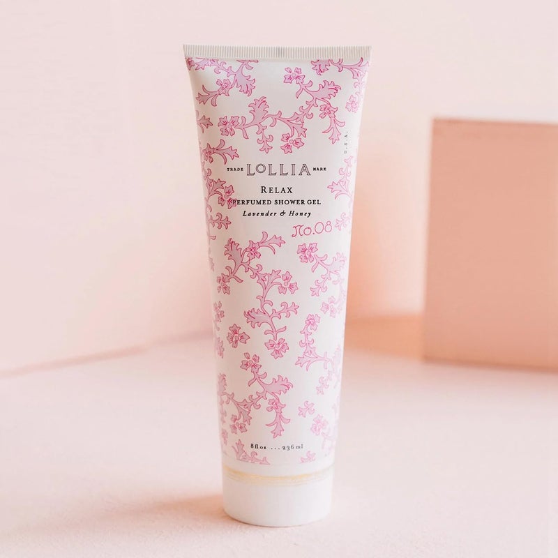 LOLLIA Relax Shower Gel, 8 fl. oz. â€“ Lavender & Honey â€“ Scented Shower Gel, Shea Butter Body Wash, Bath Wash for Women, Moisturizing Body Wash - Image 2