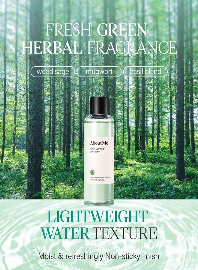 ABOUT ME SOOP Calming Aqua Toner – Korean 90.6% Jeju Cypress Water pH Balancing Toner for All Skin Types – Daily Gentle Exfoliation with Mandelic Acid & Centella – Korean Skin Care – 6.59oz, 195ml - Image 5