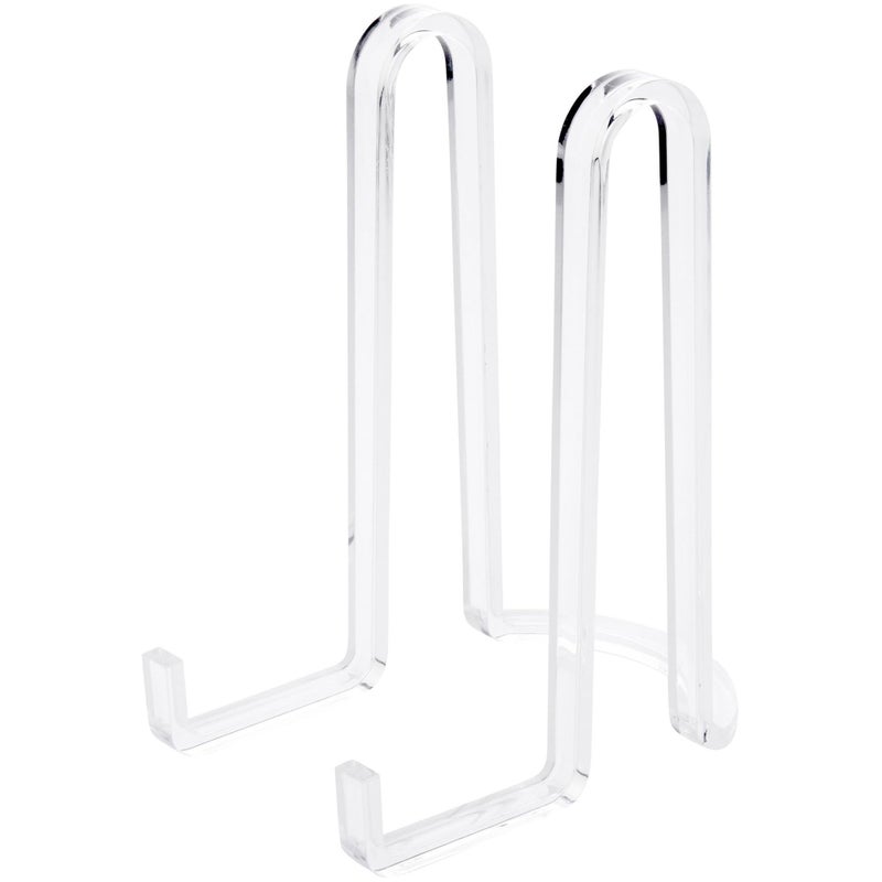 Plymor Clear Acrylic RibbonStyle Display Easel 75 H x 4 W x 6 D
