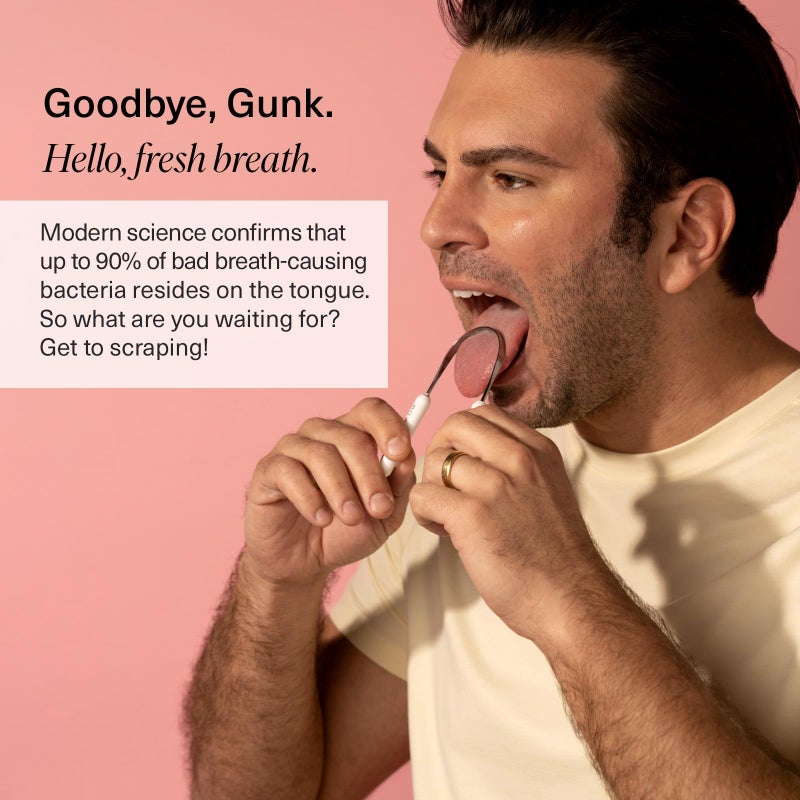 Boka Tongue Scraper for Adults & Kids with Case - Stainless Steel Tongue Cleaner w/Linen Travel Pouch - Scrubber to Remove Tongue Buildup and Freshens Breath (Pack of 1) - Image 5