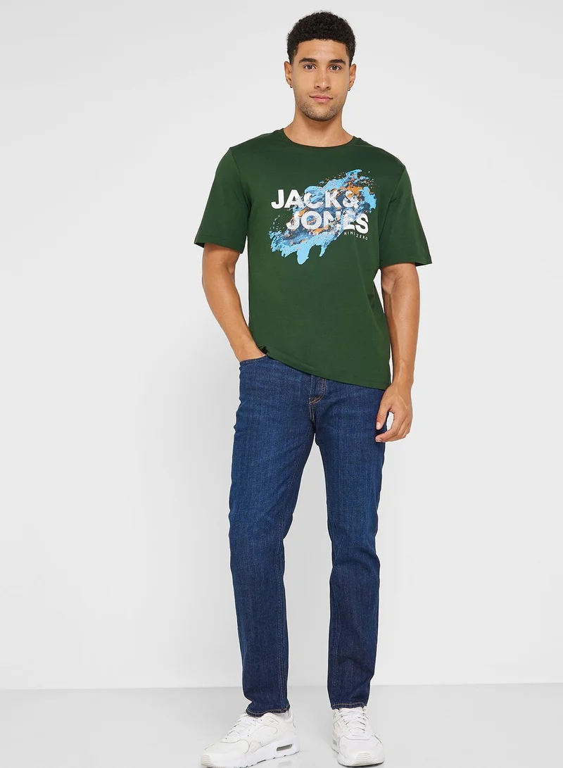 JACK & JONES Mid Wash Slim Fit Jeans
