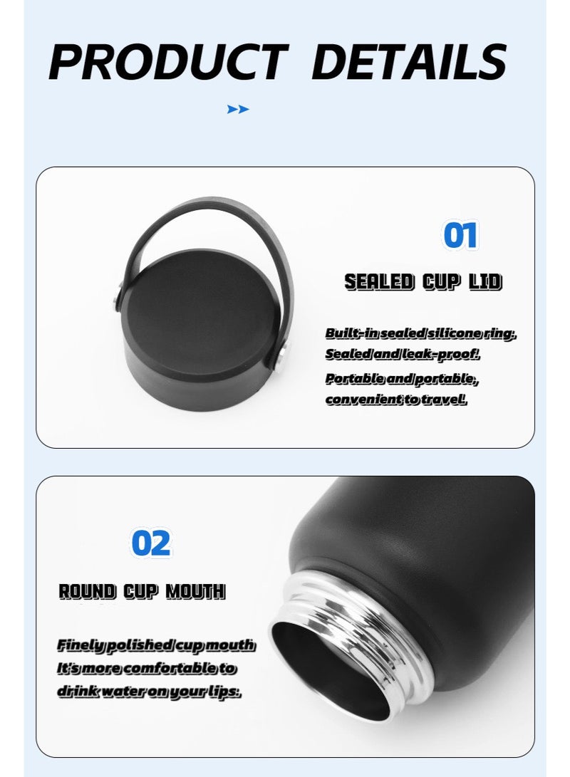 Hydro Flask Vacuum Insulated Water Bottle 1200ml - Portable Space-Grade Thermos with Handle for Sports & Outdoors - Leakproof, Non-Slip Grip, Ideal for Fitness, Camping & Hydration - Image 4