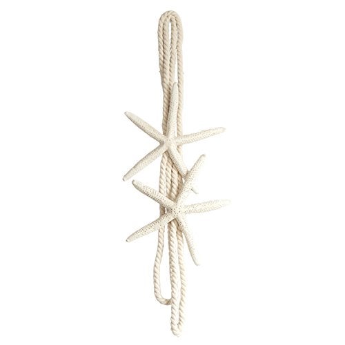 ZILucky 2 Pieces Natural Starfish Curtain Tiebacks Rope Drape Tie Band Drapery Holdbacks Room Décor - Image 4