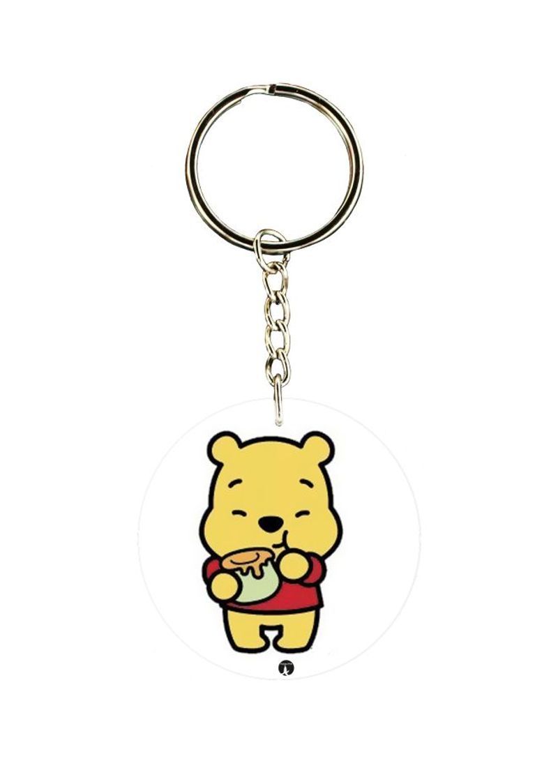 RKN Pooh Printed Double Sided Keychain