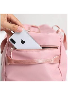 MahMir Gym Bag with Shoes Compartment, Sports Bag with Waterproof Pocket for Wet Towels, Travel Duffel Bag for Men and Women by MahMir (Pink)  - Image 5