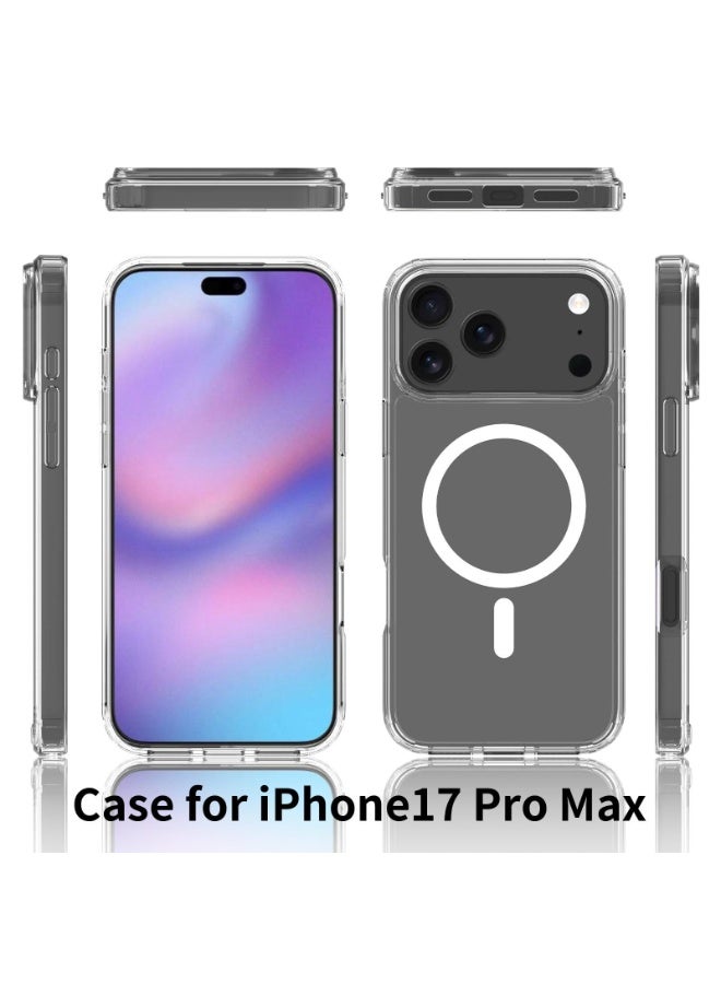 DUSALA iPhone 17 Pro Max Case Cover Clear Magsafe Non-Yellowing Case iPhone 17 Pro Max Bumper Drop Protection Scratch-Resistant Cover For iPhone 17 Pro Max Cover 6.9-inch - Image 3