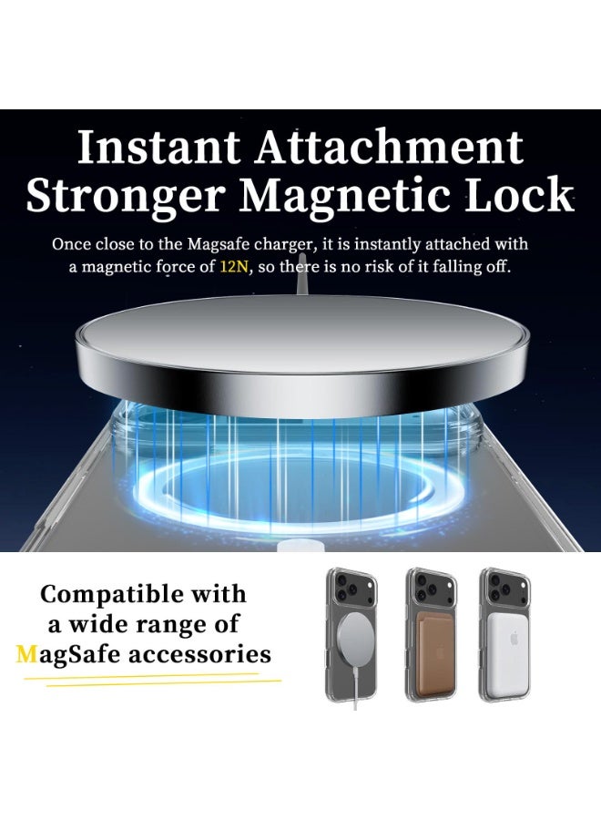 DUSALA iPhone 17 Pro Max Case Cover Clear Magsafe Non-Yellowing Case iPhone 17 Pro Max Bumper Drop Protection Scratch-Resistant Cover For iPhone 17 Pro Max Cover 6.9-inch - Image 5