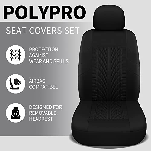 VarCozy Car Seat Covers Front Pair,Universal Cloth for Car,Breathable & Washable SUV, Sedan, Van, Automotive Interior Covers, Airbag Compatible - Image 2