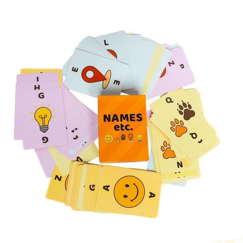 Plearn Pieces Names etc FastPaced Family Card Game of Name Animal Place and Thing Family Games Travel Games Educational Game for Kids Teens Adults Ages 8 2 Players - Image 4