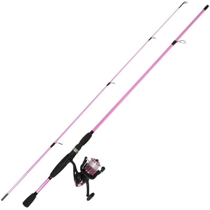 Wakeman Fishing Rod and Reel Combo - Strike Series Medium Action 78-Inch Spinning Reel Pole - Fishing Gear for Bass, Trout, and Lake by Wakeman (Hot Pink) - Image 2
