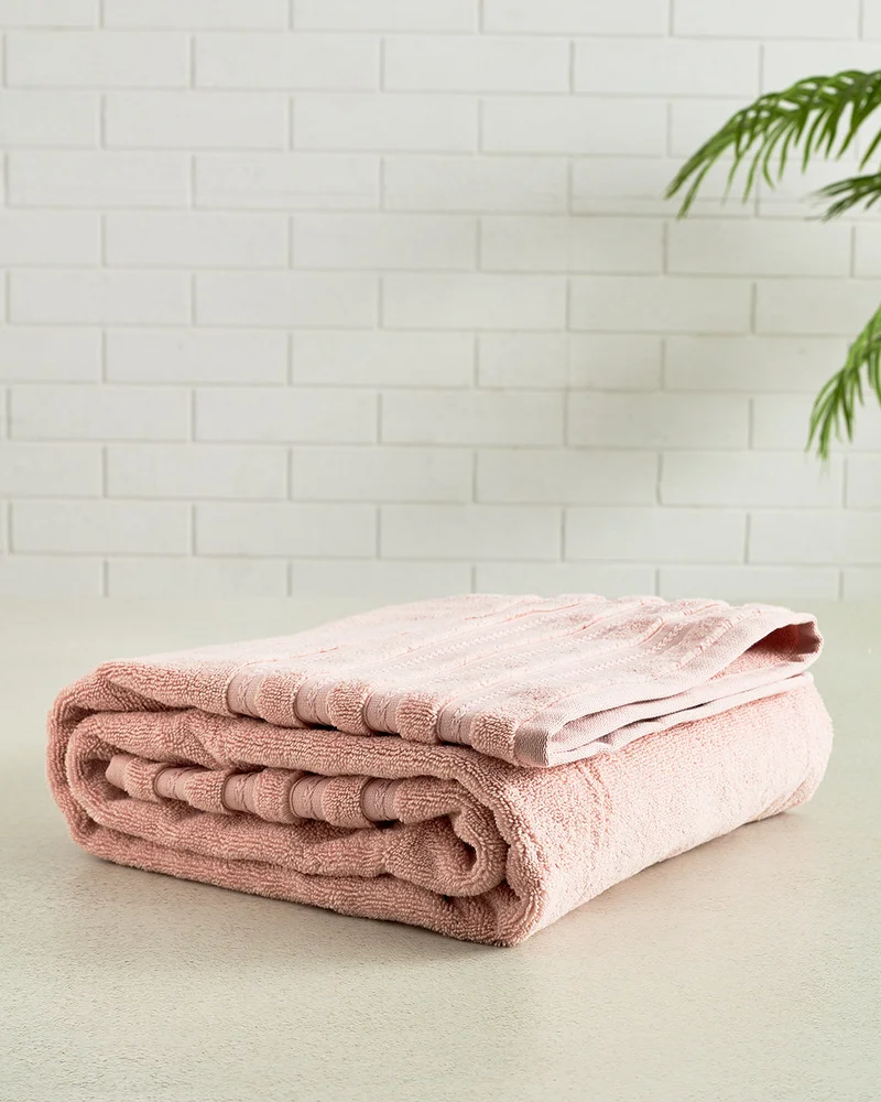 Redtag Pink Cotton Beach Towel