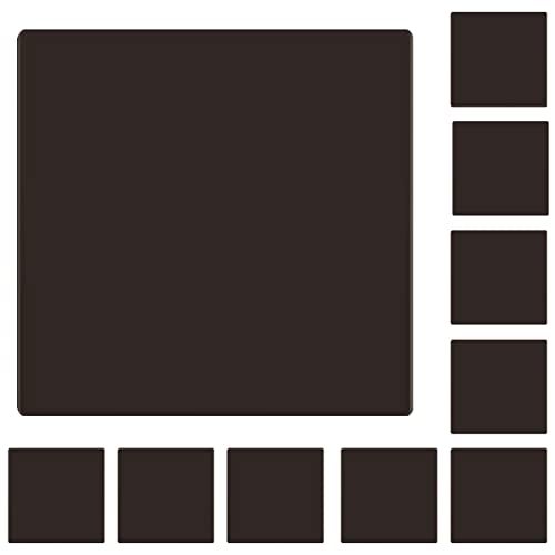 LIDER Double Blank Wall Plate Temperature and Impact Resistant Screwless Design Modern Upgrade Midsize 2Gang 488 x 492 UL Listed Thermoplastic Matte Brown 10Pack - Image 1