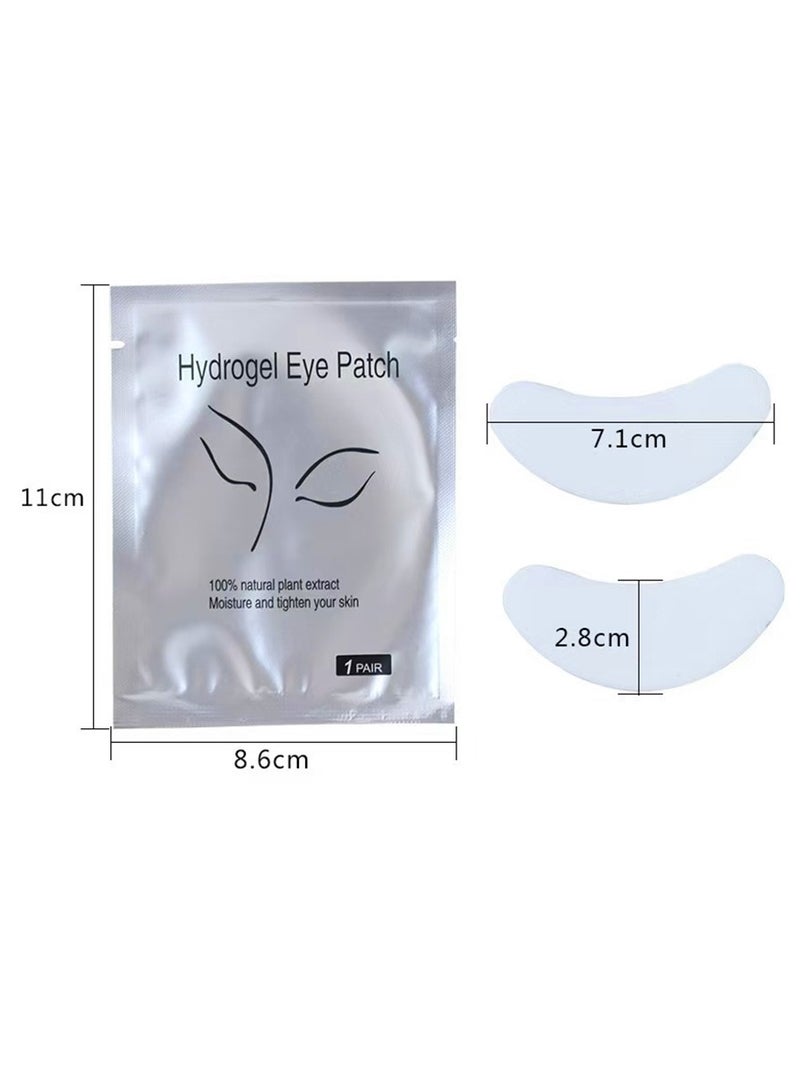 HaLunhi Eyelash Extensions Lint Free  50 Pairs Set Eye Pads for Lash Extensions Hydrogel Eye Patch DIY False Eyelash Lash Extension Makeup Eye Gel Pad  - Image 1