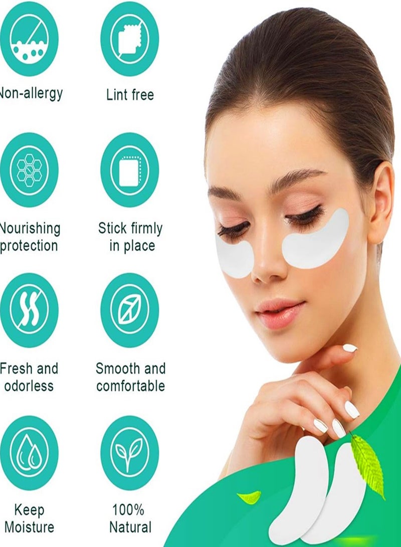 HaLunhi Eyelash Extensions Lint Free  50 Pairs Set Eye Pads for Lash Extensions Hydrogel Eye Patch DIY False Eyelash Lash Extension Makeup Eye Gel Pad  - Image 3