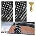 Tuxihapp 2PCS American Flag Car BPillar Sticker Decal 18497 Vinyl Wrap Auto Center Pillar Sticker Waterproof Auto Side Door Trim Decoration Decal Personalized Car Door Pillar Stickers K13 - Image 2