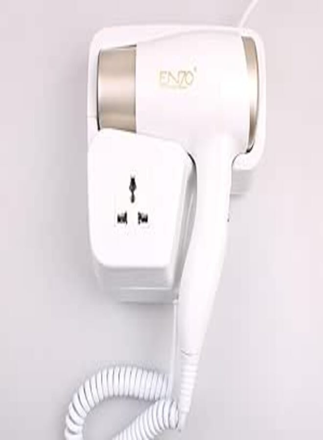 Enzo Professional Hair Dryer - 3000 Watts, Smooth Even Airflow, Removable Air Inlet Grill, Wind Power Regulating Switch, Temperature Control Switch, Overheating Protection Device