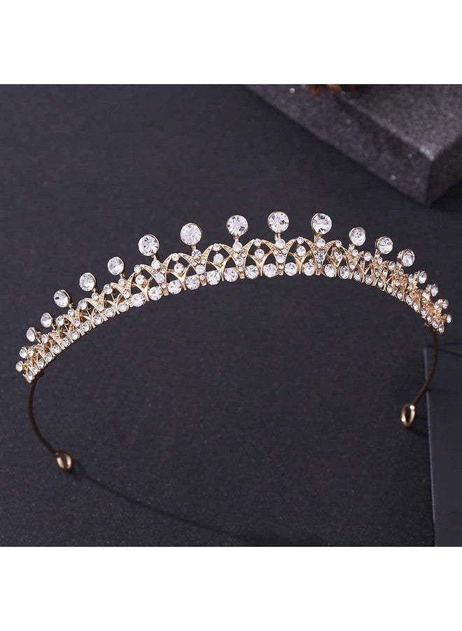 Hapdoo Tiaras For Women Elegant Princess Crown Lightweight Small Tiara For Girls Prom Queen Gold Tiara Birthday Bride Wedding Bachelorette Party Tiaras And Crowns - Image 1