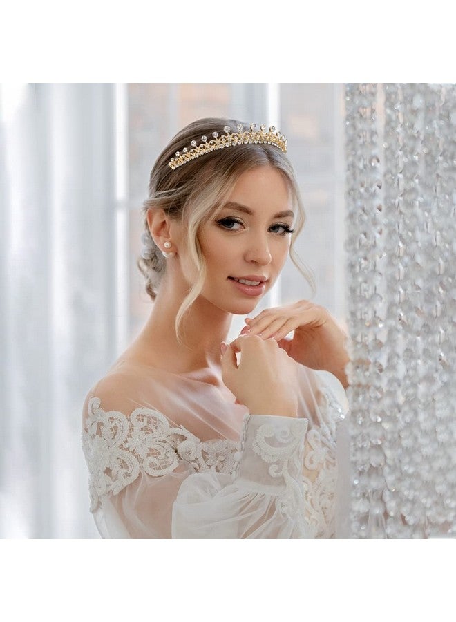 Hapdoo Tiaras For Women Elegant Princess Crown Lightweight Small Tiara For Girls Prom Queen Gold Tiara Birthday Bride Wedding Bachelorette Party Tiaras And Crowns - Image 3