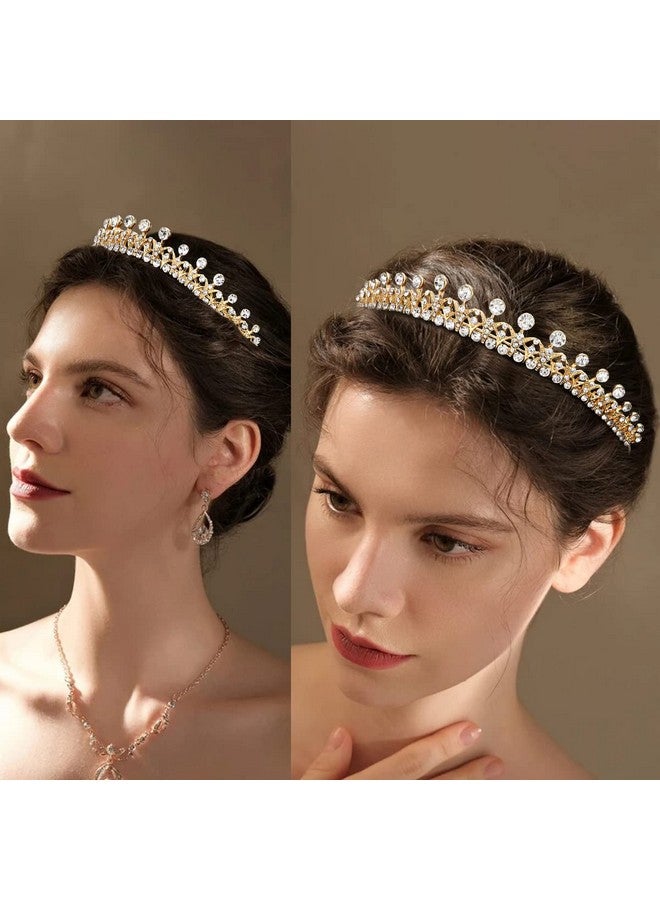Hapdoo Tiaras For Women Elegant Princess Crown Lightweight Small Tiara For Girls Prom Queen Gold Tiara Birthday Bride Wedding Bachelorette Party Tiaras And Crowns - Image 4