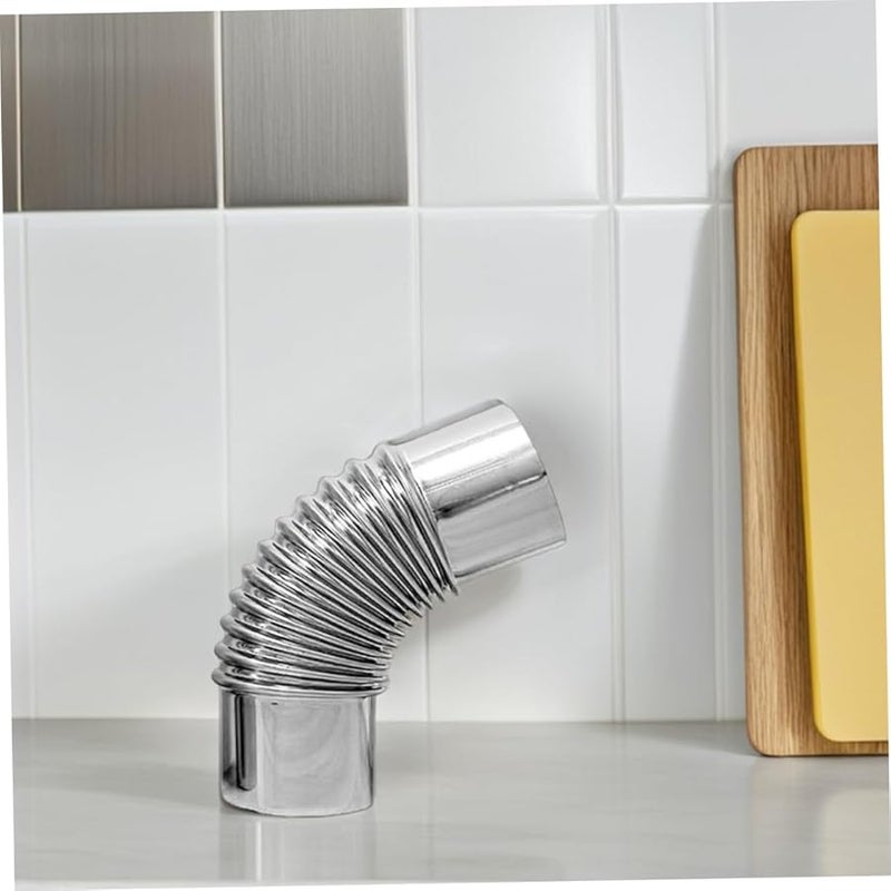 COHEALI 3 قطع من مجموعة مدخان سخان الماء الغازي من الفولاذ المقاوم للصدأ مع أنابيب مستقيمة ومرونة - Image 5