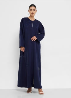 hayas closet Embellished Abaya with Sheila  - Image 5