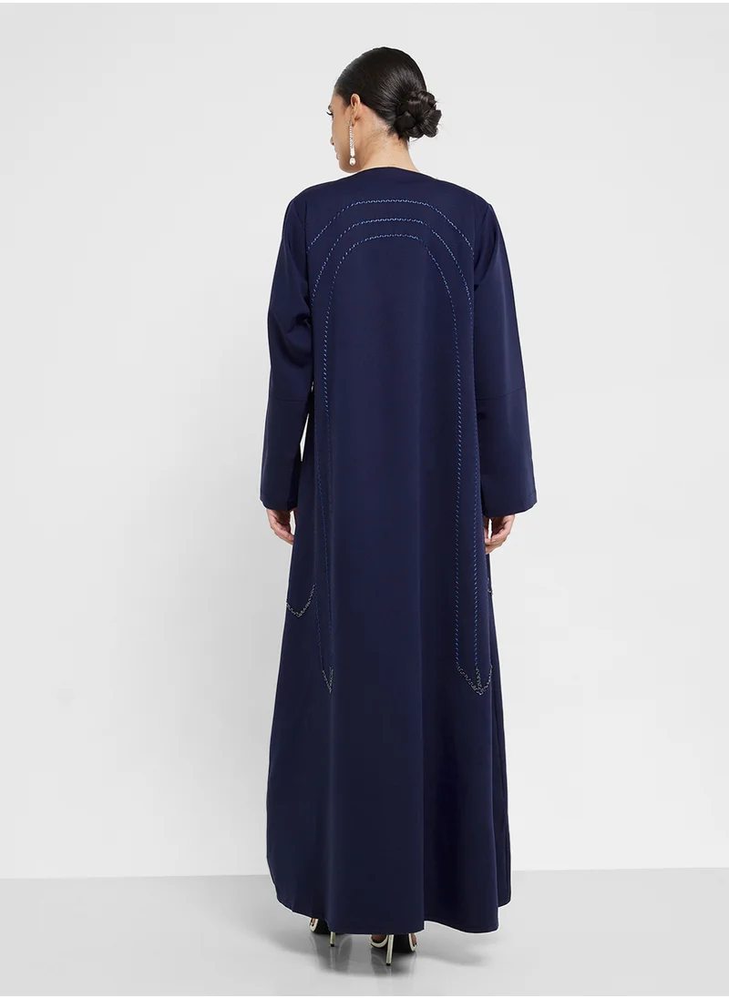 hayas closet Flared Sleeve Abaya