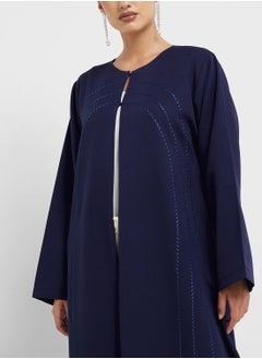hayas closet Embellished Abaya with Sheila  - Image 3