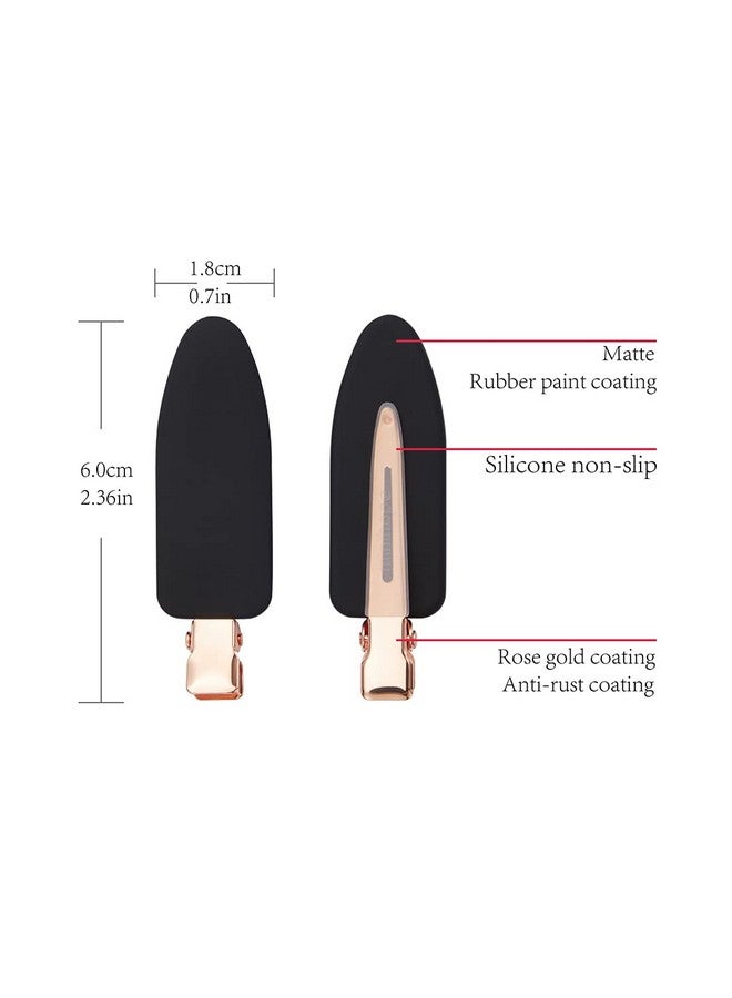 minihope Inihope 12 Pieces No Bend Hair Clips No Crease Curl Pin Clips For Makeup Application 2022 Style Nonslip.Hair Won'T Get Caught Between Plastic Attached To Metal. (Morandi)… - Image 3