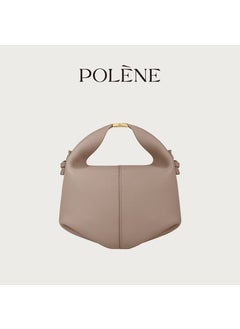 Polene Chic Leather Bento Bag for Women Gray