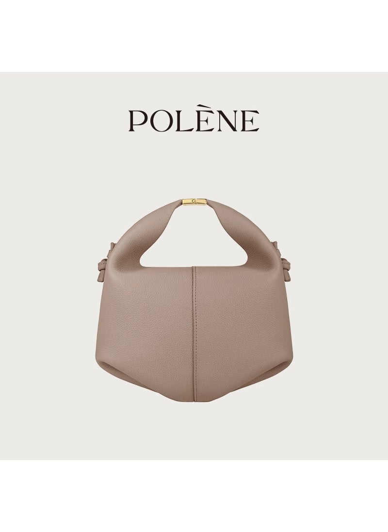 Generic - Polene Chic Leather Bento Bag for Women Gray - Image 1