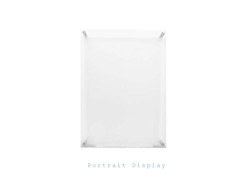 Cohpoh Snow David 11x14 Floating Acrylic Picture Frame with Chrome Standoff Double Panel Wall Mount Photo Frame for Picture Up to inches (Inner Max Size is 11x14 inch) - Image 3