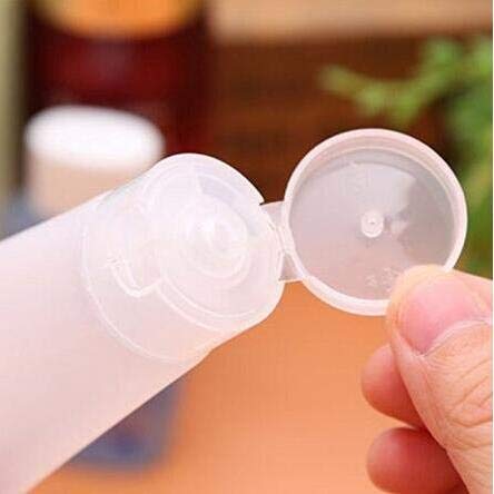 DNHCLL 10PCS 15ML Empty Reusable Plastic Empty Travel Cosmetic Soft Tubes Bottle Container With Flip Cap Shower Lotion Cleanser Packing Sample Bottles - Image 3