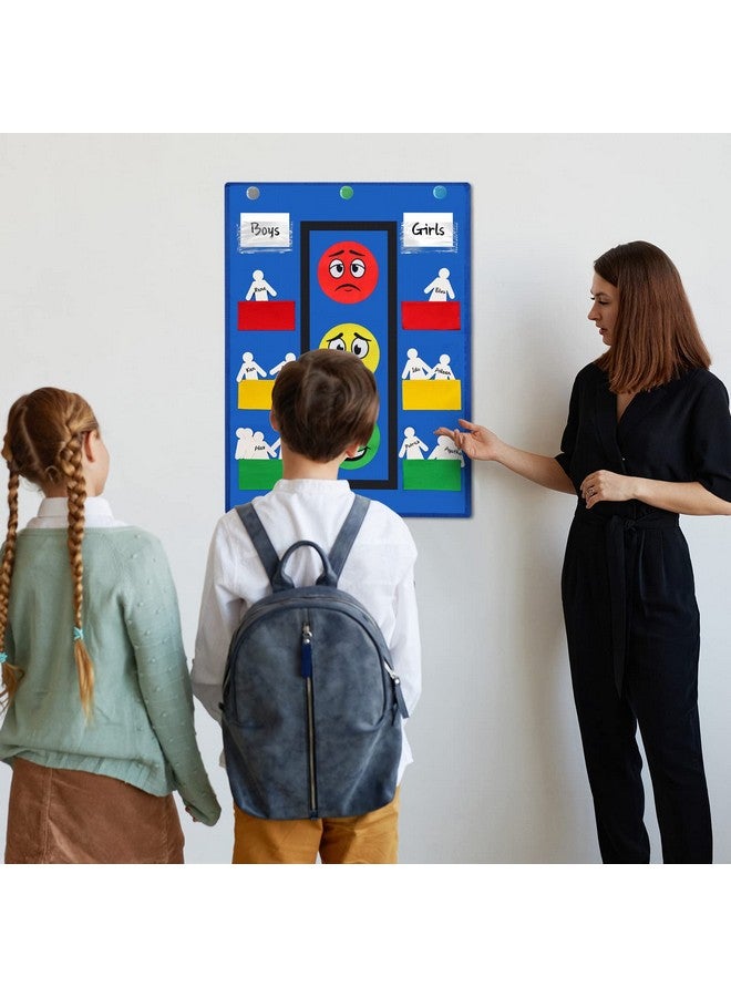 Panelee Classroom Behavior Chart Stoplight Behavior Pocket Chart For Classroom Management Tools Behavior Chart For Kids Pockets Behavioral Learning Tool With Blank Student Paper Cutouts (43 Pieces) - Image 3