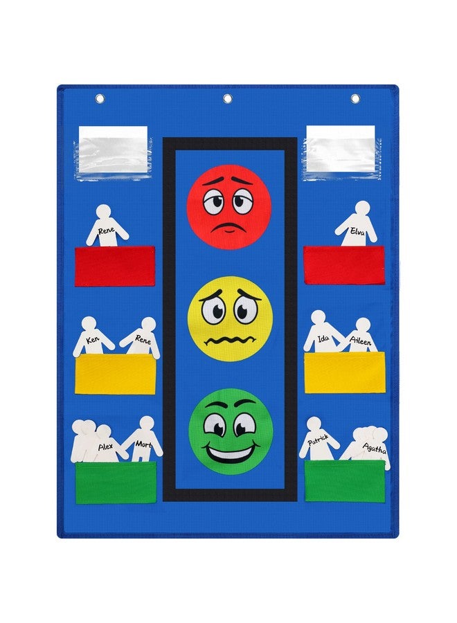 Panelee Classroom Behavior Chart Stoplight Behavior Pocket Chart For Classroom Management Tools Behavior Chart For Kids Pockets Behavioral Learning Tool With Blank Student Paper Cutouts (43 Pieces) - Image 1