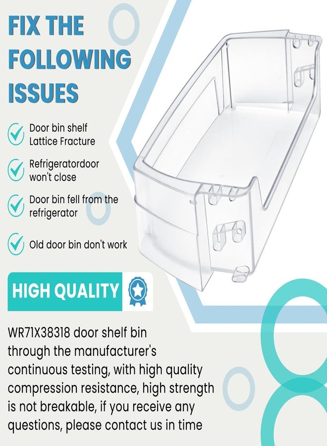 MIFLUS WR71X38318 Refrigerator Door Shelf Bin Compatible for G-E Refrigerator WR71X24428 4975917 AP7175677 PS16619590 EAP16619590 Parts-by MIFLUS - Image 5