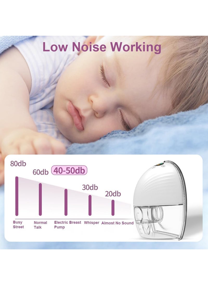 MomsFlow - Wearable Breast Pump – Lightweight, Hands-Free with LED Display, 3 Modes & 9 Suction Levels for Easy Pumping - Image 1