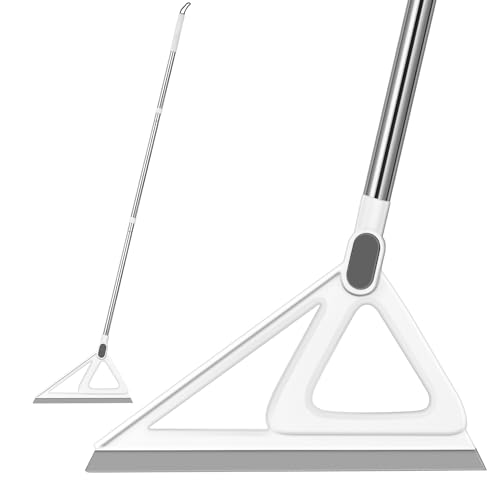Nodirz Multifunction Magic Broom, Squeegee Broom for Floor, Rubber Silicone Broom for Floor Cleaning, Magic Broom Sweeper for Living Room, Kitchen, Bathroom-Easy Dry The Glass (Grey, 54 INCH) - Image 1