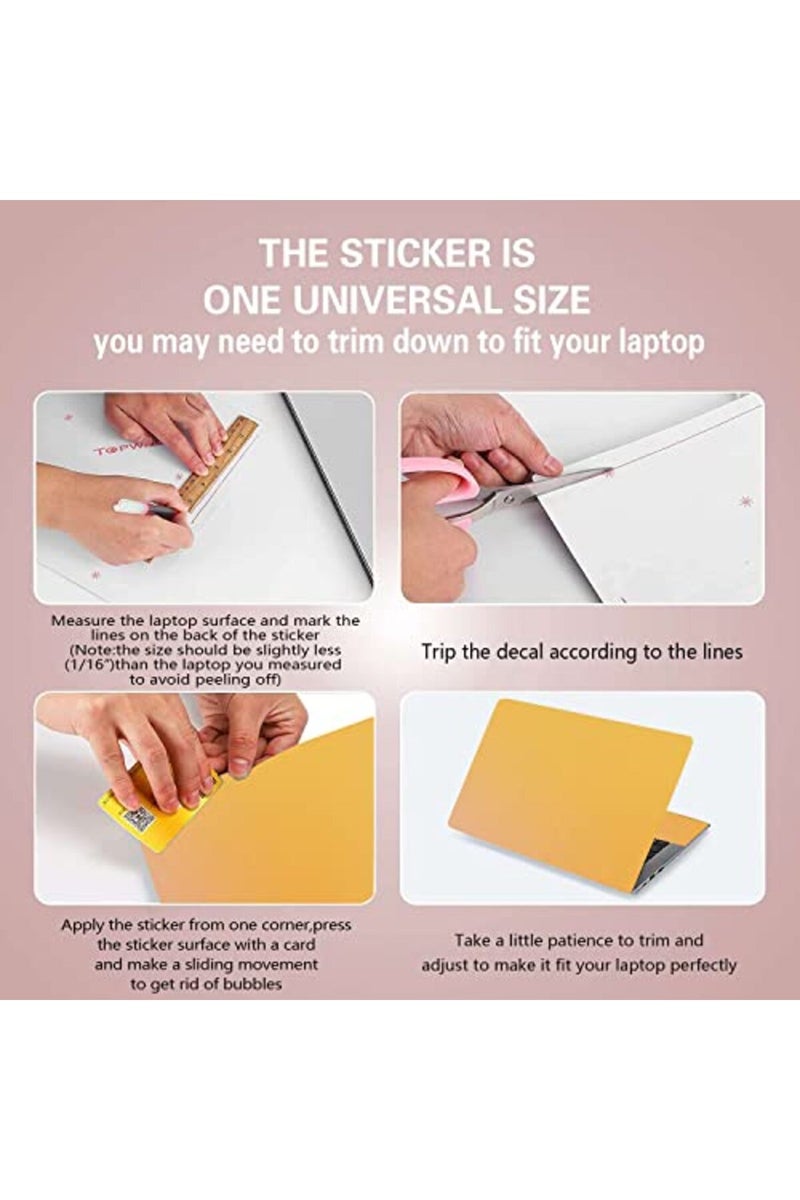 AORTDES Personalized Laptop Skin Sticker Decal Universal 12.1 13 13.3 14 15 15.4 15.6 Inches Netbook Skin Sticker Reusable Notebook PC Art Decal Protector by AORTDES - Image 2