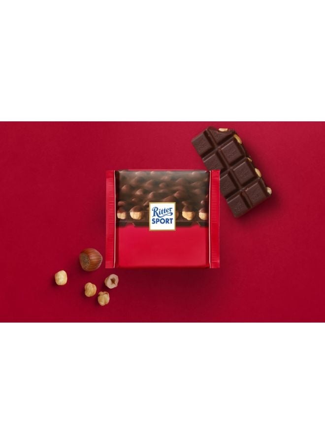 Ritter Sport Dark Whole Hazelnuts & Whole Almonds Chocolate Bar 1+1 200g - Image 2