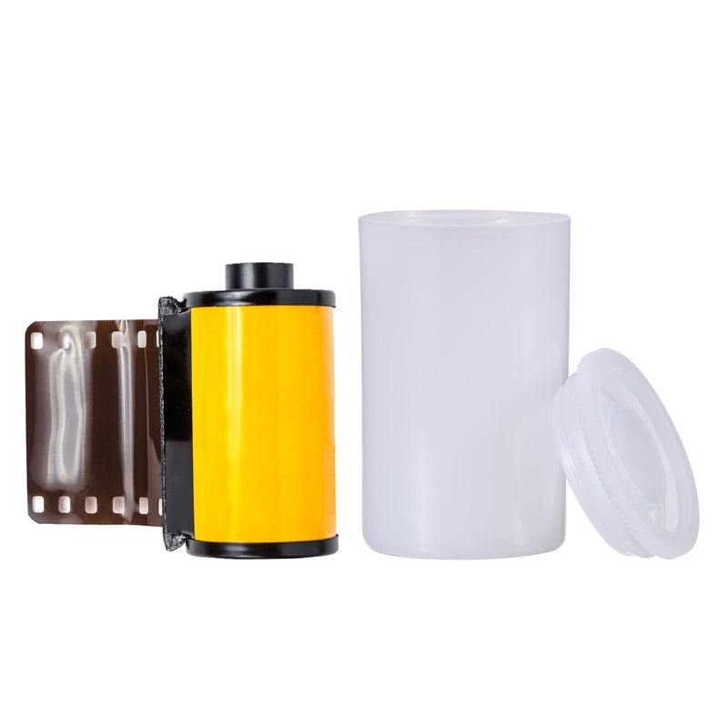 JOVITEC 30 Pieces Plastic Film Canister Holder, 35 mm Empty Camera Reel Containers, Storage Containers Case with Lids for Storing Small Accessories, Film, Keys, Coins, Art Beads (White) - Image 3