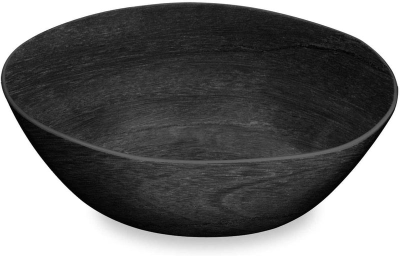 TarHong Faux Real Blackened Wood Serve Bowl 12 x 36 142 oz Melamine - Image 1
