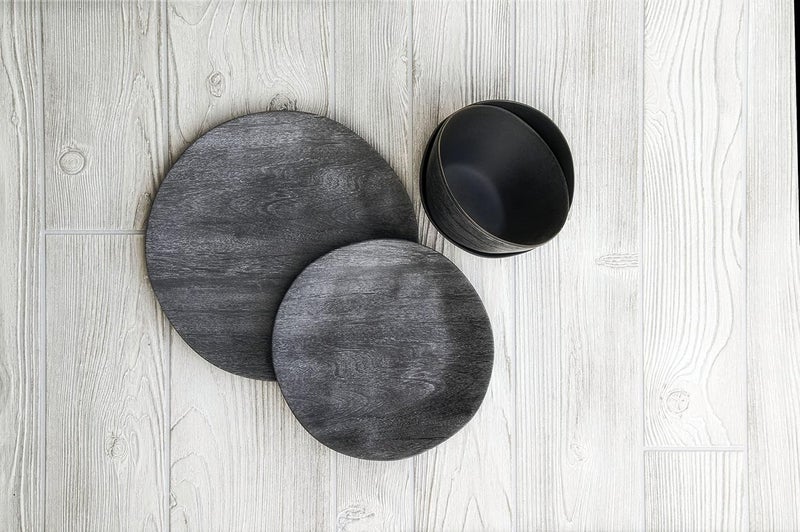 TarHong Faux Real Blackened Wood Serve Bowl 12 x 36 142 oz Melamine - Image 4
