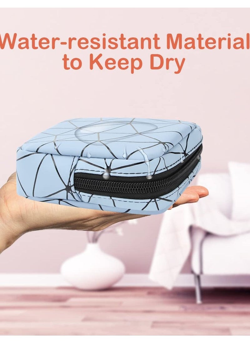 3-Piece Portable Menstrual Pad Organizer Bag Set - Stylish Sanitary Napkin Holder for Teens and Women, Perfect First Period Gift for Girls, Zip Closure Tampon Purse. - Image 3