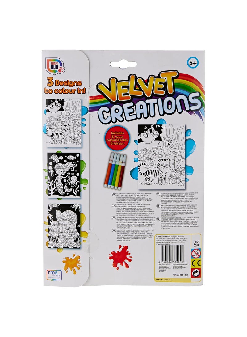 Igloo 2 ASST VELVET ART SET – Kids Activity Book | Sticker Book / Creative Play Set | Fun Learning & Entertainment for Kids | Ideal Gift for Boys & Girls - Image 3