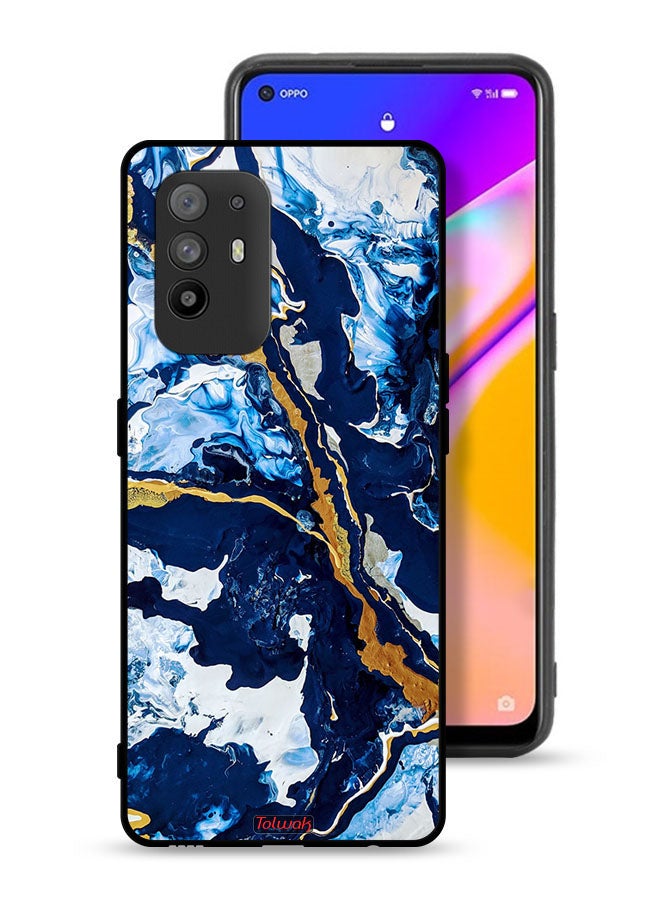 Tolwak Oppo A95 5G Protective Case Cover Glitch Texture Art - Image 1